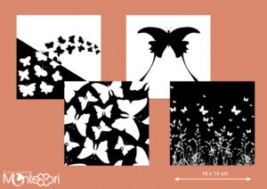 High Contrast Cards - Butterflies