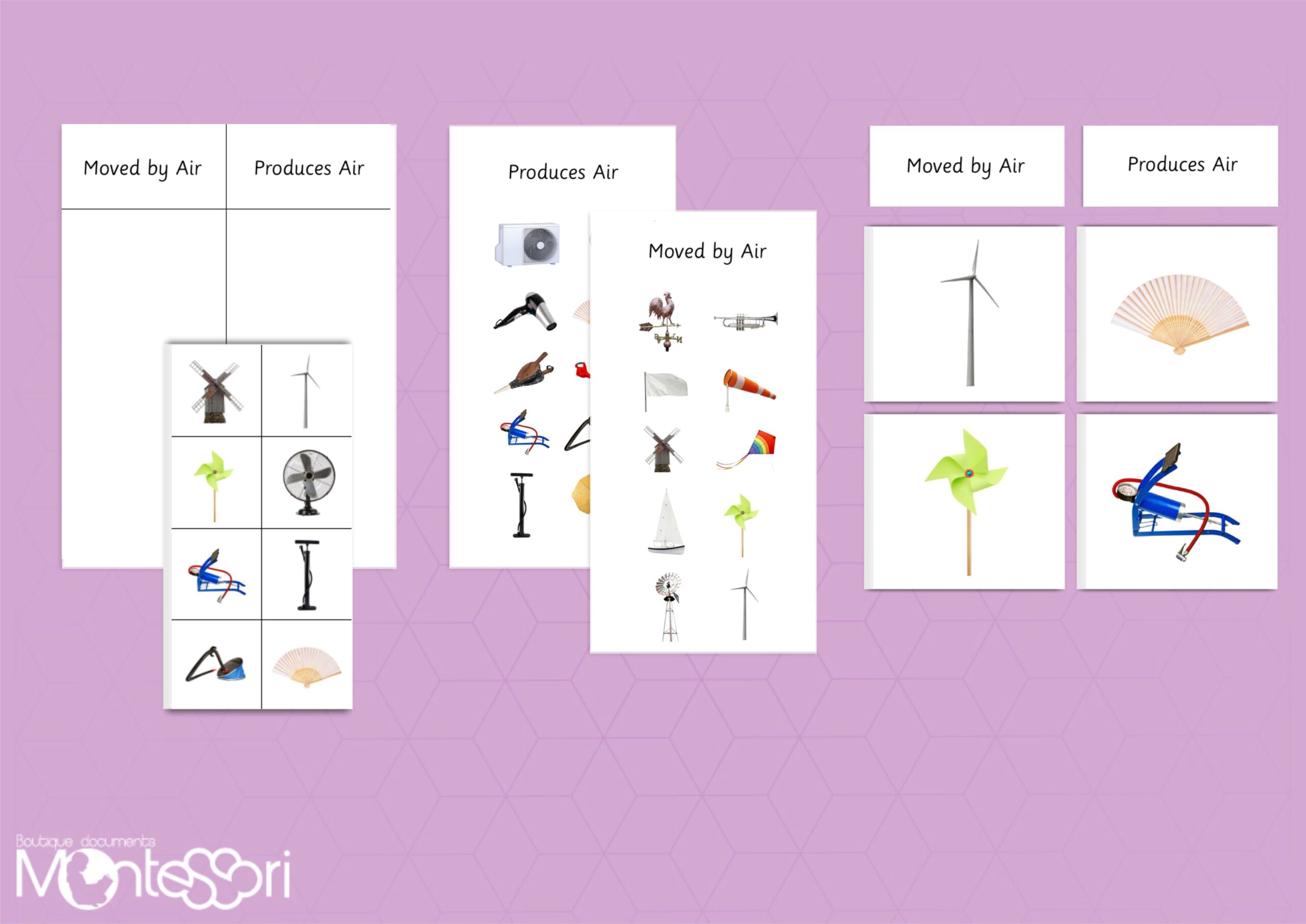 Air Sorting Cards & Activities