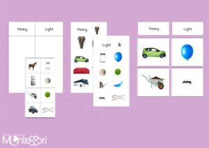 Heavy & Light Sorting Cards