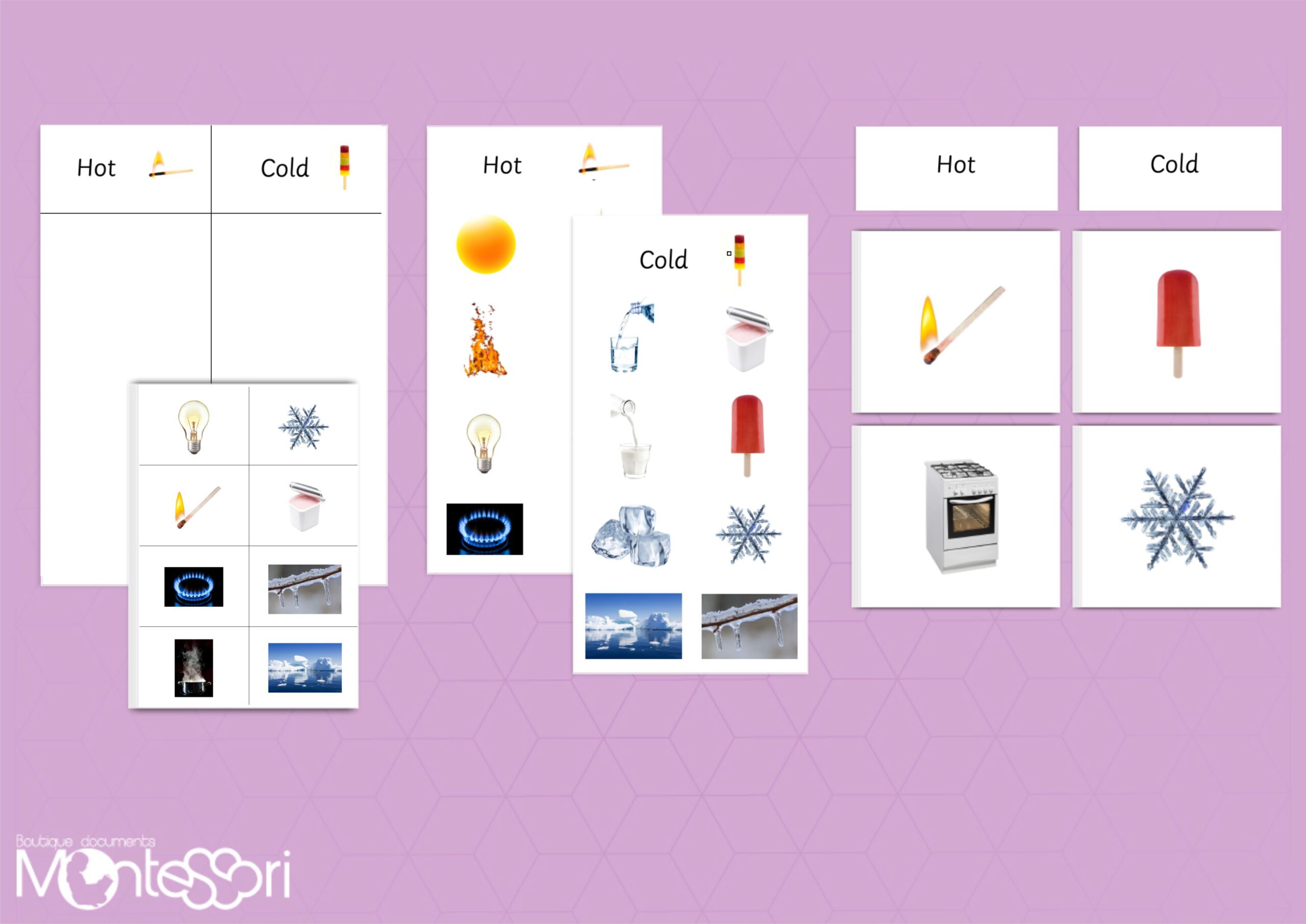 Hot & Cold Sorting Cards