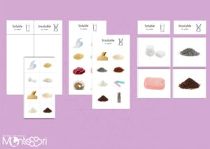 Soluble & Insoluble Sorting Cards
